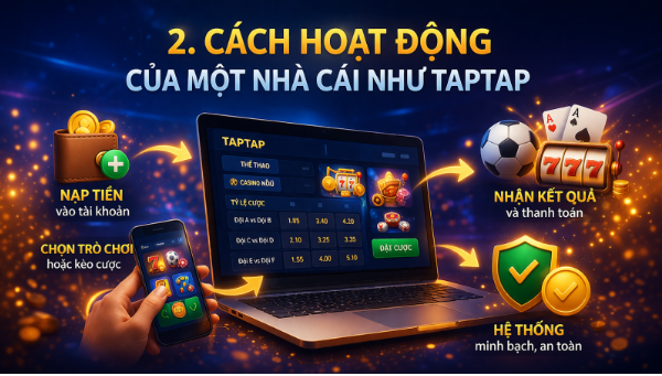 2. Cách hoạt động của một nhà cái như Taptap